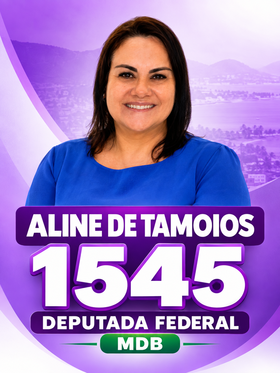 Aline de Tamoios — candidato a Deputado Federal pelo MDB RJ