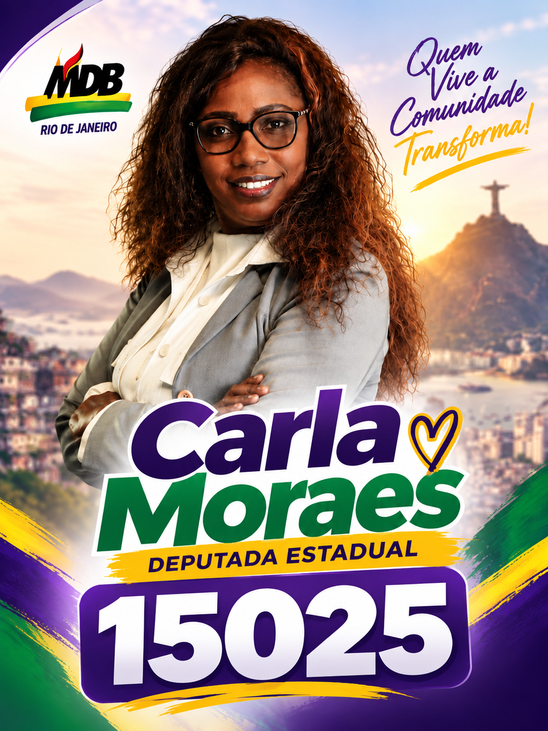 Carla Mmoraes — candidato a Deputado Estadual pelo MDB RJ
