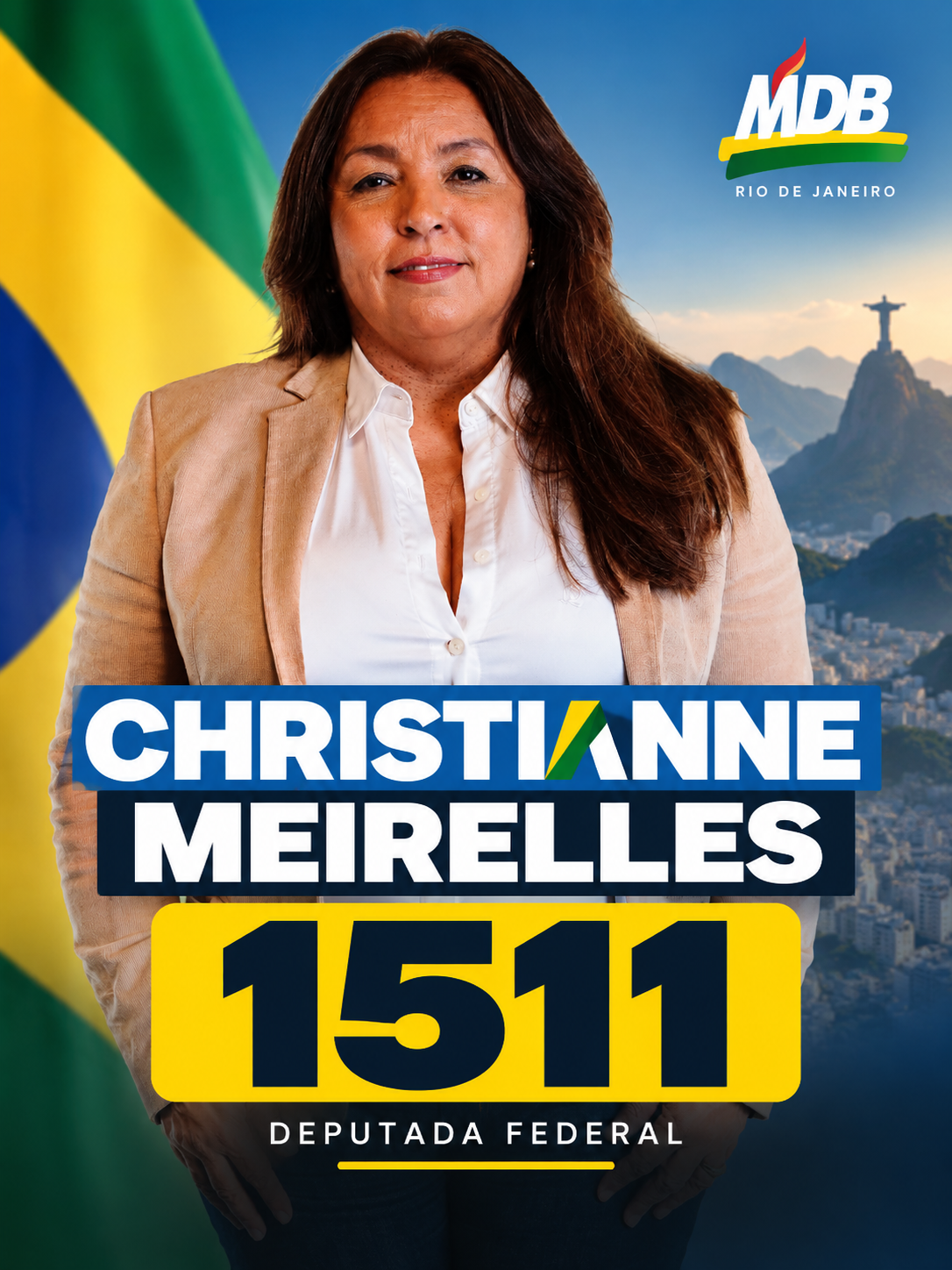 Christianne Meirelles — candidato a Deputado Federal pelo MDB RJ