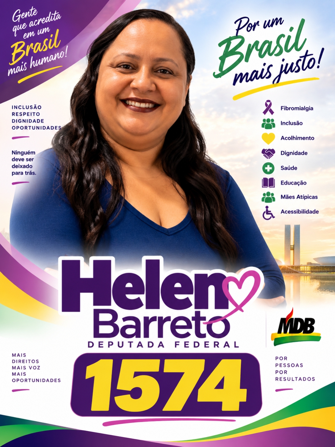 Helen Barreto — candidato a Deputado Federal pelo MDB RJ