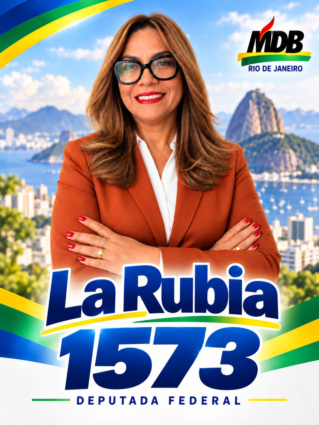 La Rubia — candidato a Deputado Federal pelo MDB RJ
