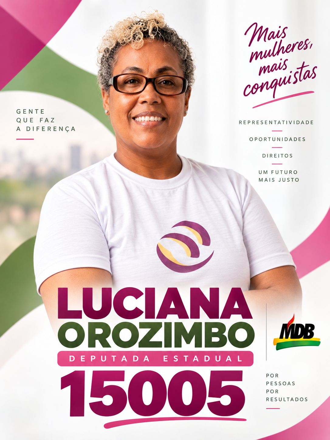 Luciana Orozimbo — candidato a Deputado Estadual pelo MDB RJ
