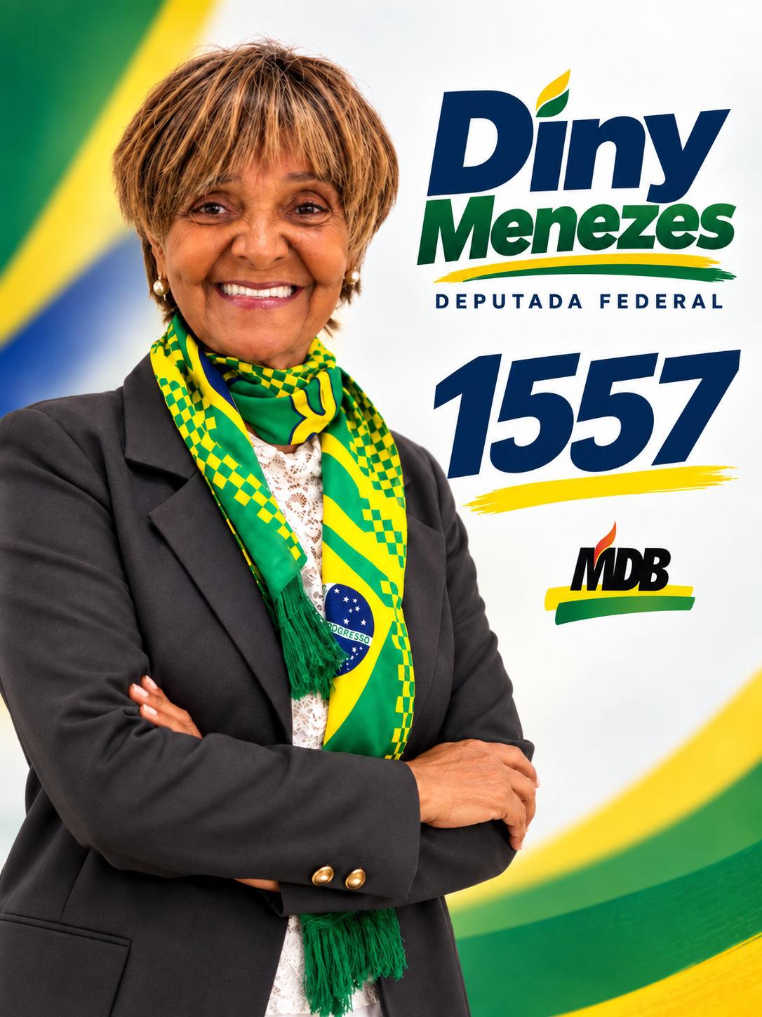 Diny Menezes — candidato a Deputado Federal pelo MDB RJ