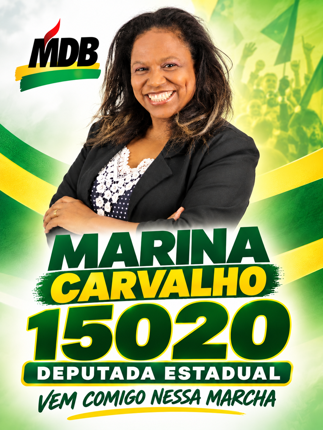 Marina Carvalho — candidato a Deputado Estadual pelo MDB RJ