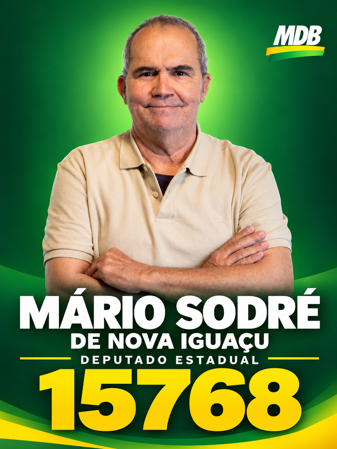 Mario Sodré de Nova Iguacu — candidato a Deputado Estadual pelo MDB RJ