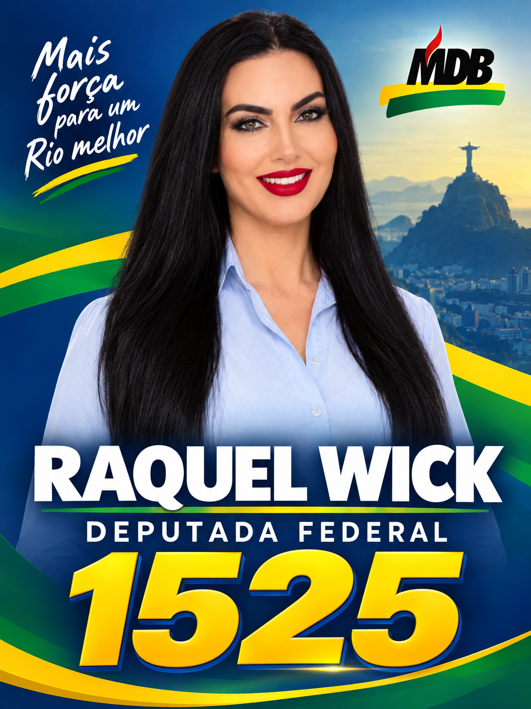 Raquel Wick — candidato a Deputado Federal pelo MDB RJ