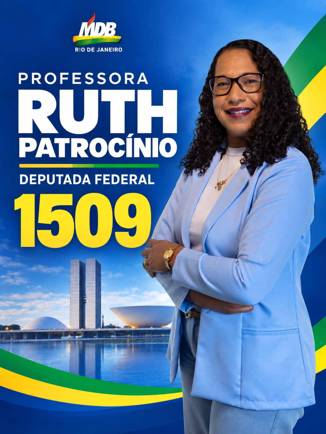 Professora Ruth Patrocínio — candidato a Deputado Federal pelo MDB RJ
