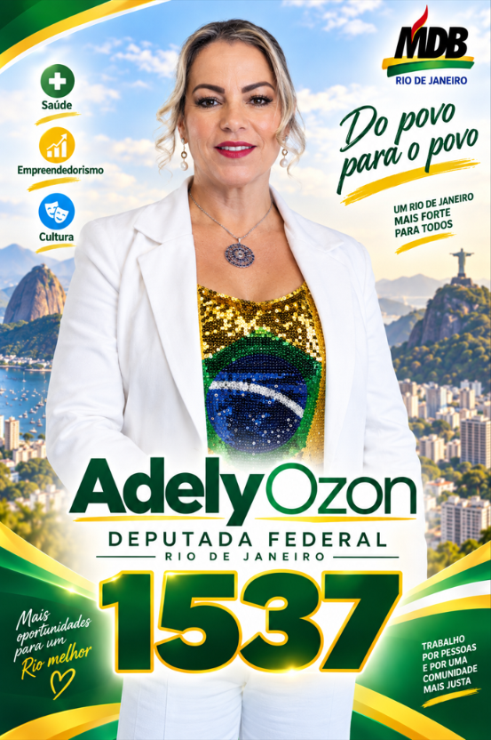 Adely Ozon — candidato a Deputado Federal pelo MDB RJ