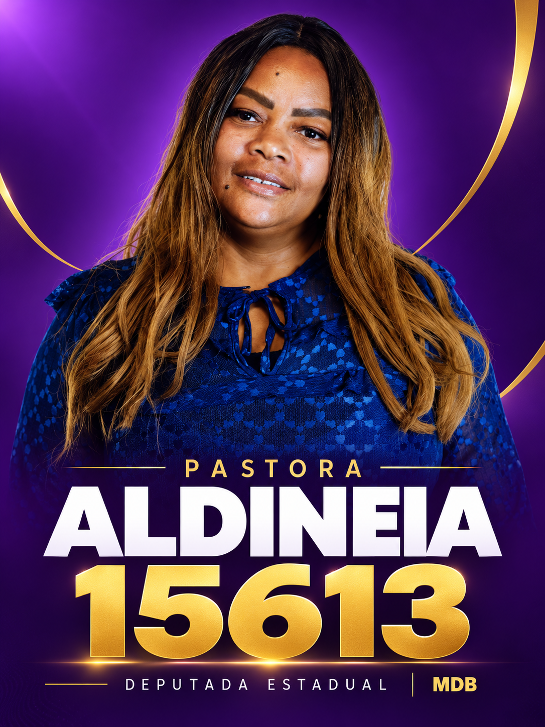 Pastora Aldineia — candidato a Deputado Estadual pelo MDB RJ