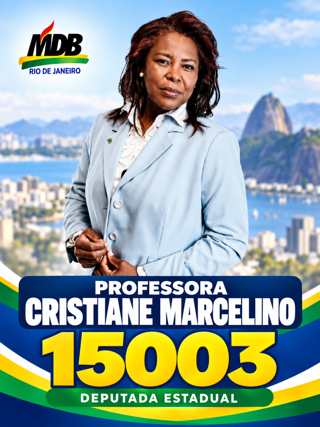Professora Cristiane Marcelino — candidato a Deputado Estadual pelo MDB RJ