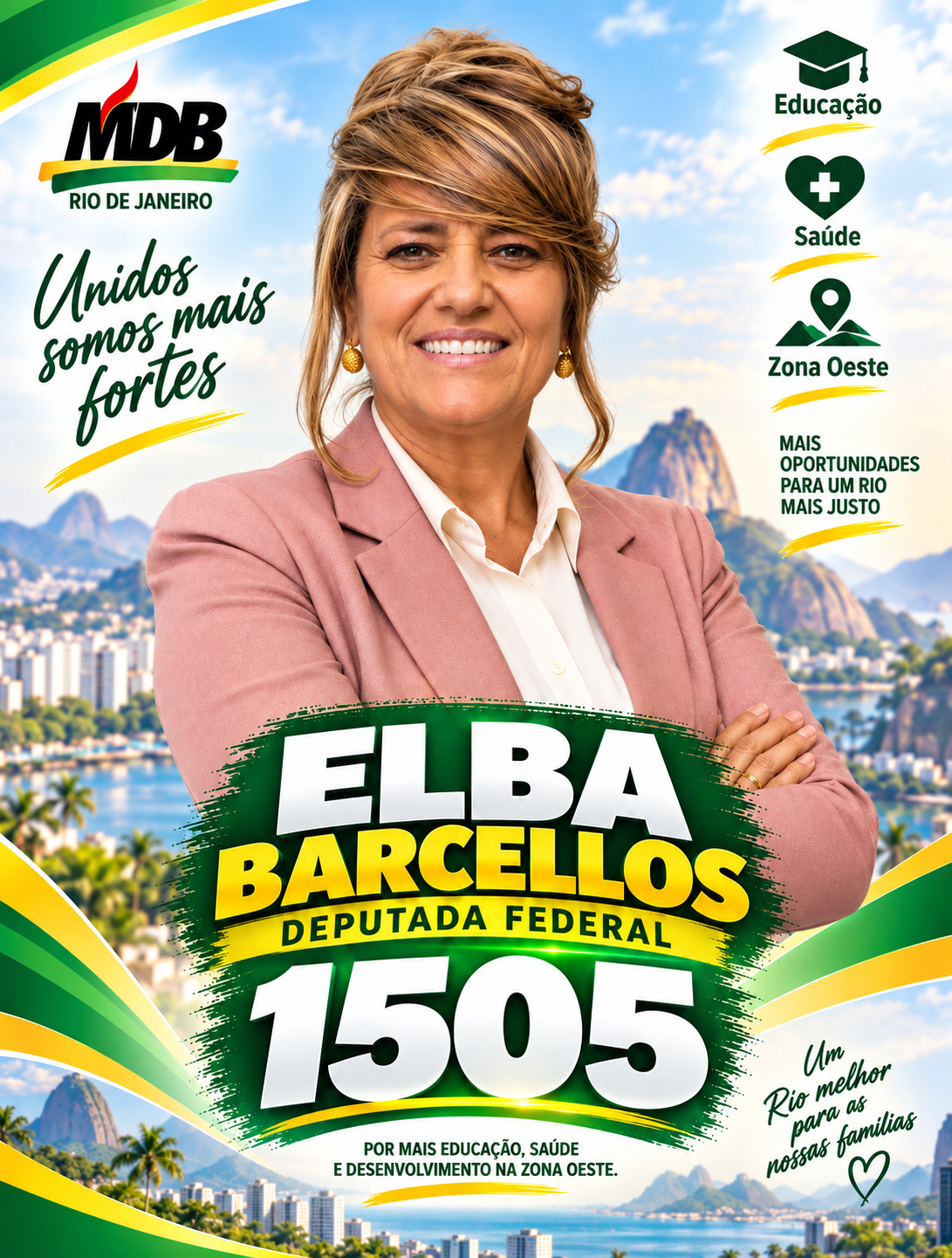 Elba Barcellos — candidato a Deputado Federal pelo MDB RJ