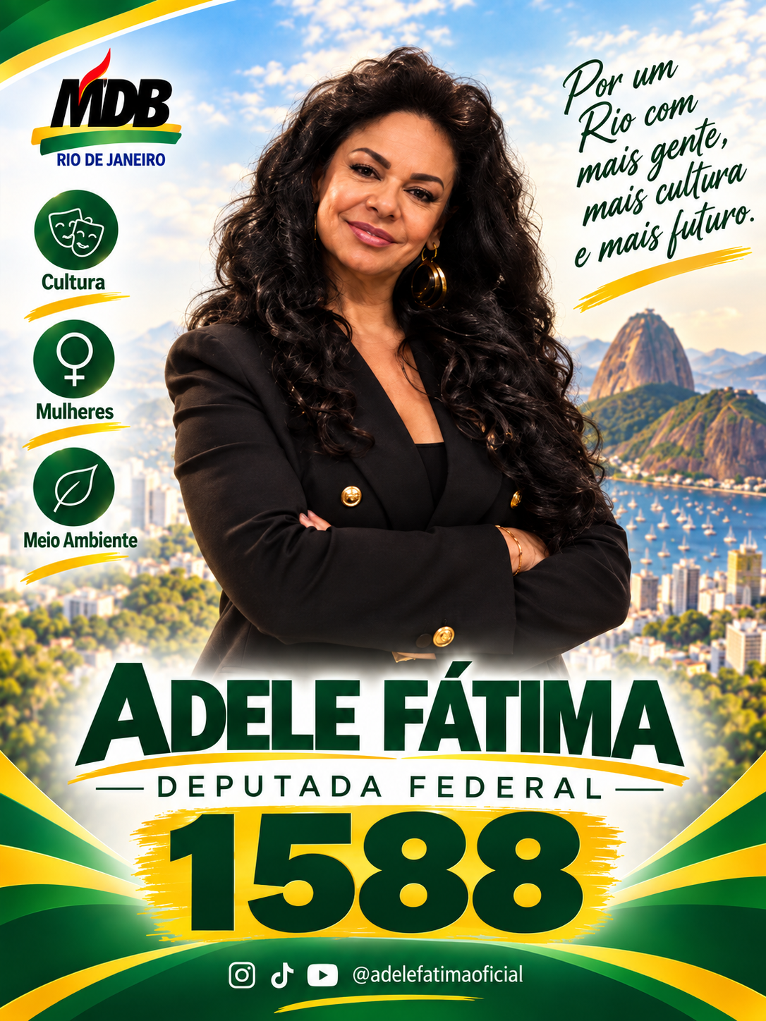 Adele Fátima — candidato a Deputado Federal pelo MDB RJ
