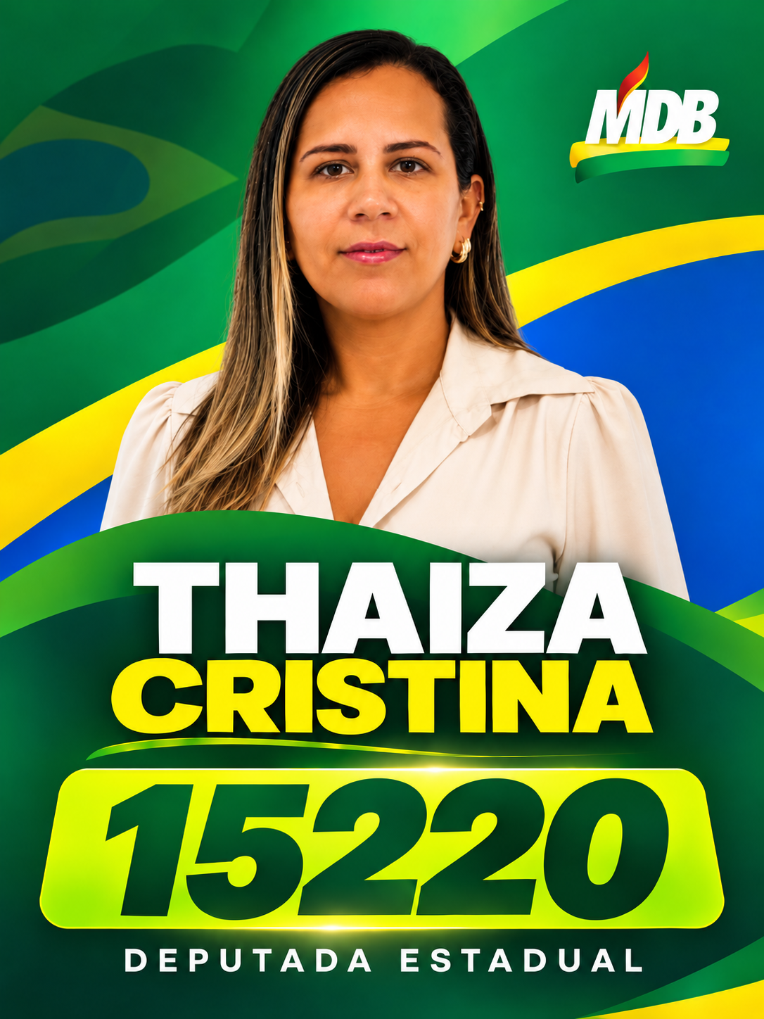 Thaiza Cristina — candidato a Deputado Estadual pelo MDB RJ